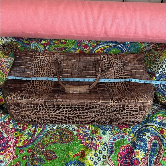 Vintage Dooney & Bourke Brown Croco Nile Bag - Picture 15 of 16